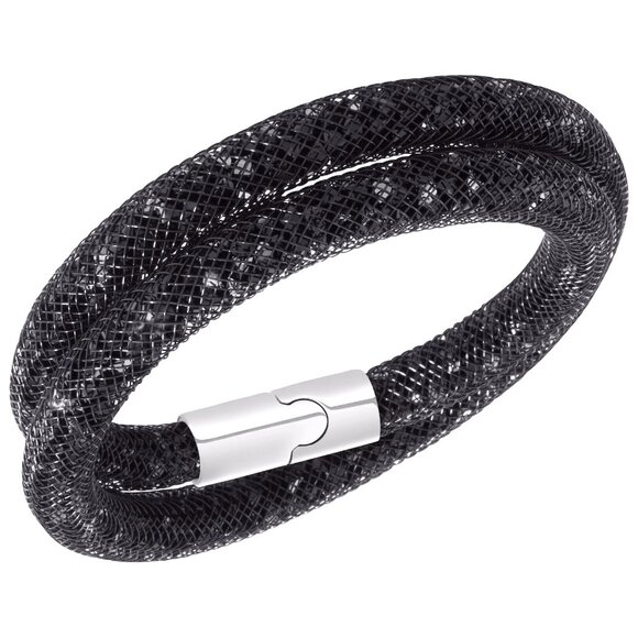 Swarovski Stardust Double Wrap Small (38cm) Bracelet JET HEM/PDS Item #5102553 - Picture 1 of 6